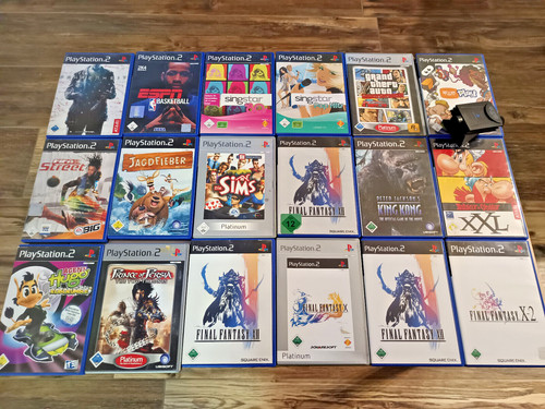 18x ps2 spiele eye toy - eye,
